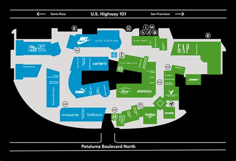 petaluma outlets store directory